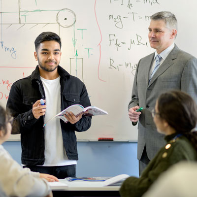 Student and Tutor engaging in Maths Tutorial