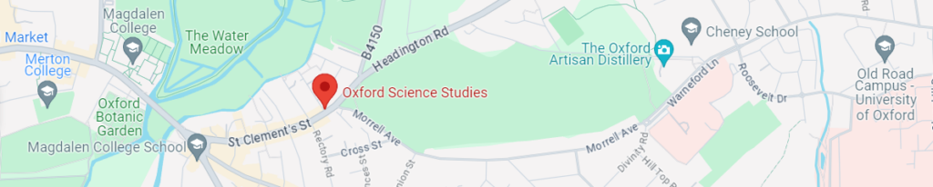 Location of Oxford Science Studies - Map View